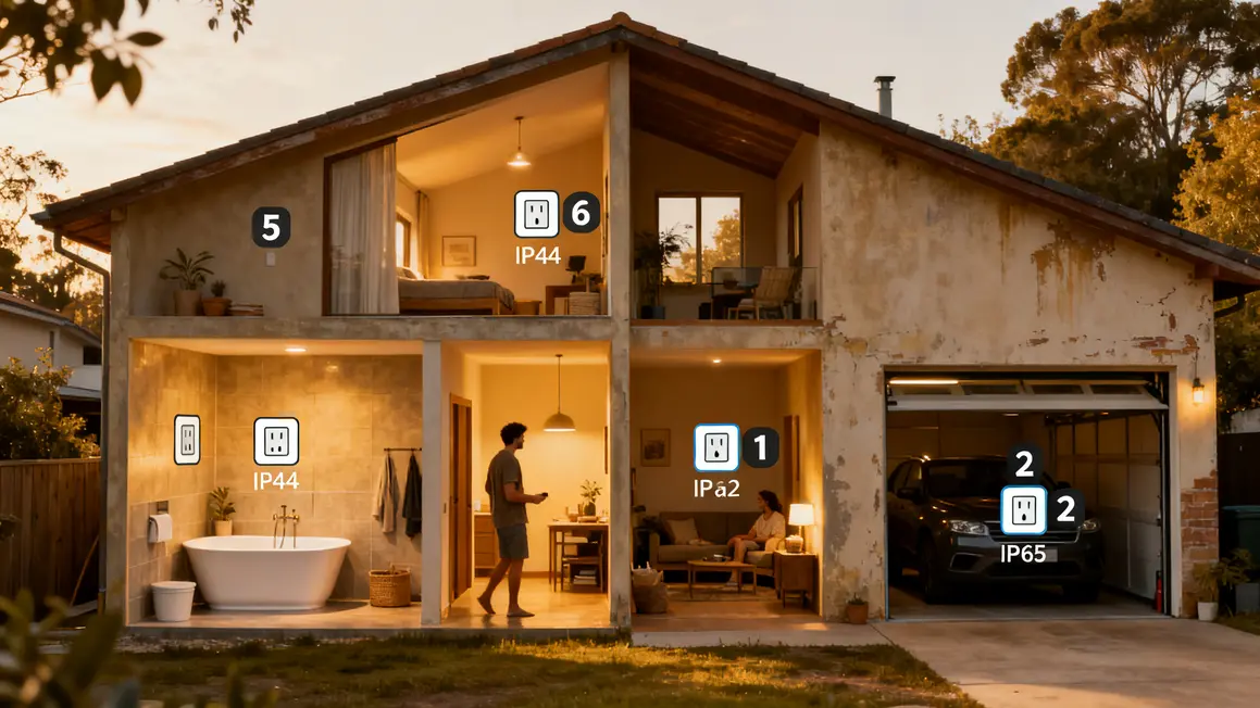 schema prises electriques maison par piece