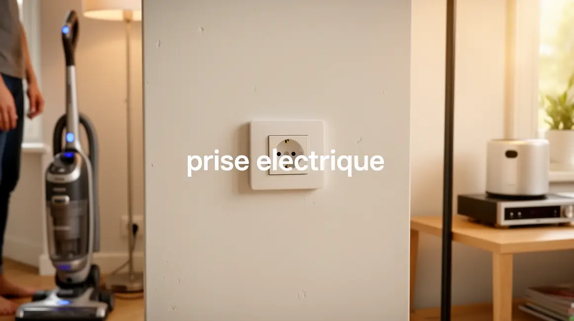 prise électrique : avantages, limites et alternatives 2 Prise electrique murale minimaliste dans interieur lumineux