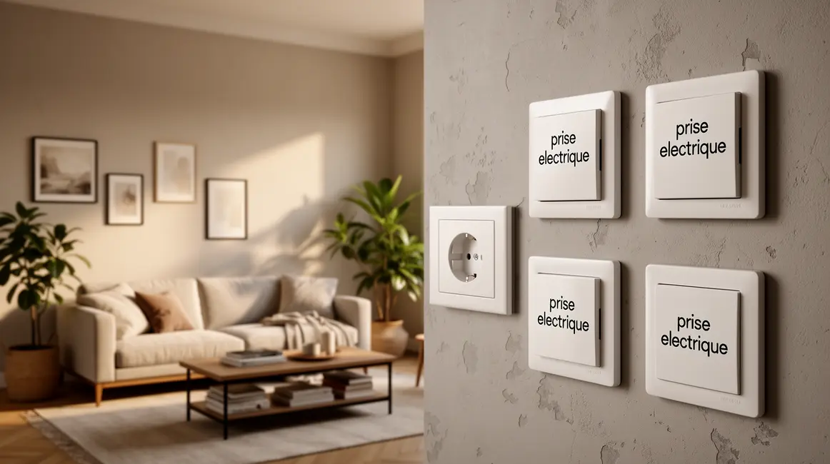 prise electrique multi murs moderne