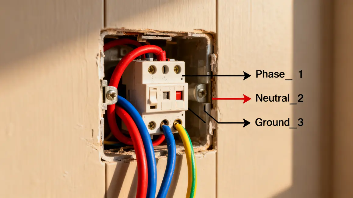 prise électrique : guide débutant sans jargon en petit budget 3 Schema prise electrique phase neutre terre realiste