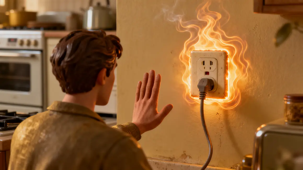prise électrique surchauffe sécurité