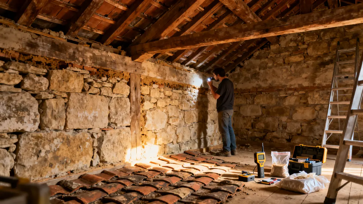 rénovation de maison ancienne : bonnes pratiques pour un résultat durable en petit budget 3 analyse materiaux maison ancienne pierre poutres bois