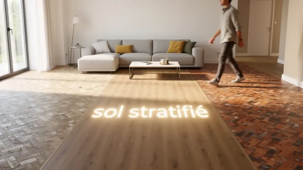 Sol stratifié styles variés mosaïque moderne