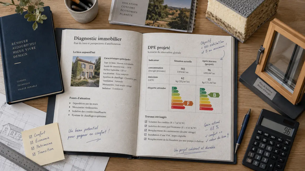 DPE projeté : performance après travaux