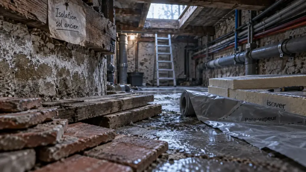 Isoler sol maison ancienne : humidité sous tomettes et isolation du sol