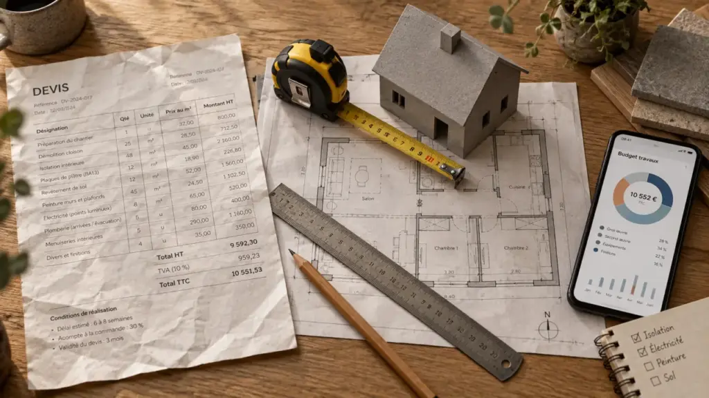 Prix m2 construction maison neuve : 1 800 € hors terrain