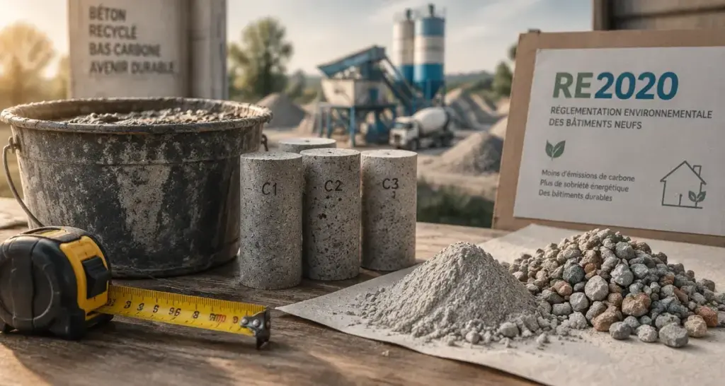 beton ecologique : réduction du clinker sans perte de solidité